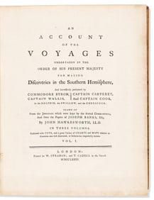 Cook's First, Second & Third Voyages. London: Strahan et alia, 1773, 1777 & 1784.