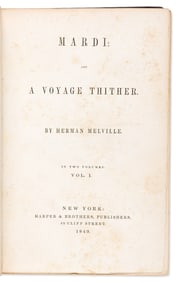Herman Melville. Mardi: and a Voyage Thither. New York: Harper & Brothers, 1849.