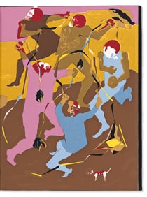 Jacob Lawrence, illus., John Hersey & Robert Penn Warren. Hiroshima. New York: Limited Editions