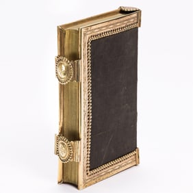 New Testament, Psalms & Hymns in German. In a Metal-edged Gilt Binding.