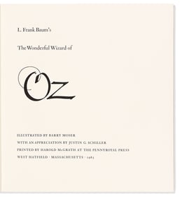 L. Frank Baum. The Wonderful Wizard of Oz, Pennyroyal Press Edition. West Hatfield, MA: Harold