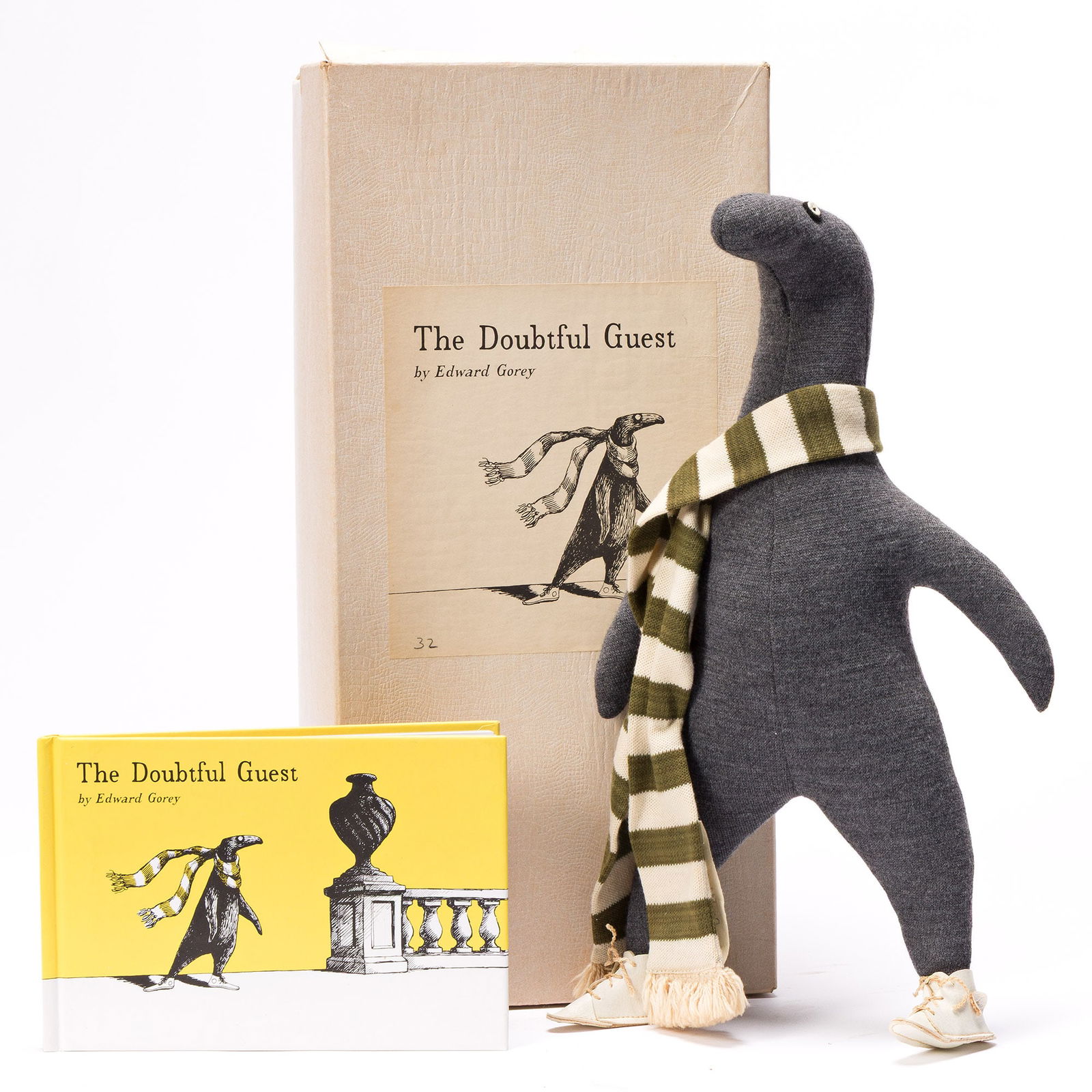 Edward Gorey. The Doubtful Guest, Limited Edition Doll. [Yarmouth Port, MA), ca. 1974. (1 of 2)