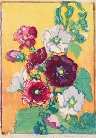 Margaret Patterson (1867-1950) Hollyhocks, 1921.