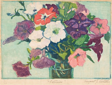Margaret Patterson (1867-1950) Petunias, circa 1930.