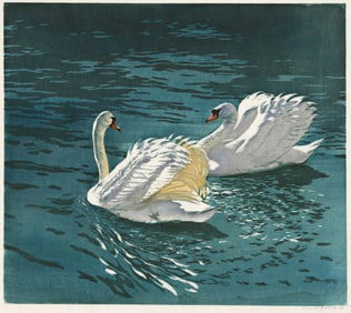 Hans Frank (1884-1948) Two Swans, circa 1927.