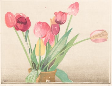 Walter J. Phillips (1884-1963) Tulips, 1928.