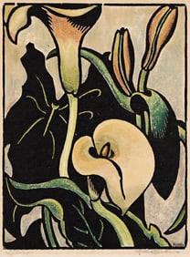 Muriel Kusheim (20th Century) Lilies.