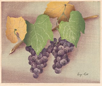 Luigi Rist (1888-1959) Two Bunches of Grapes, 1943.