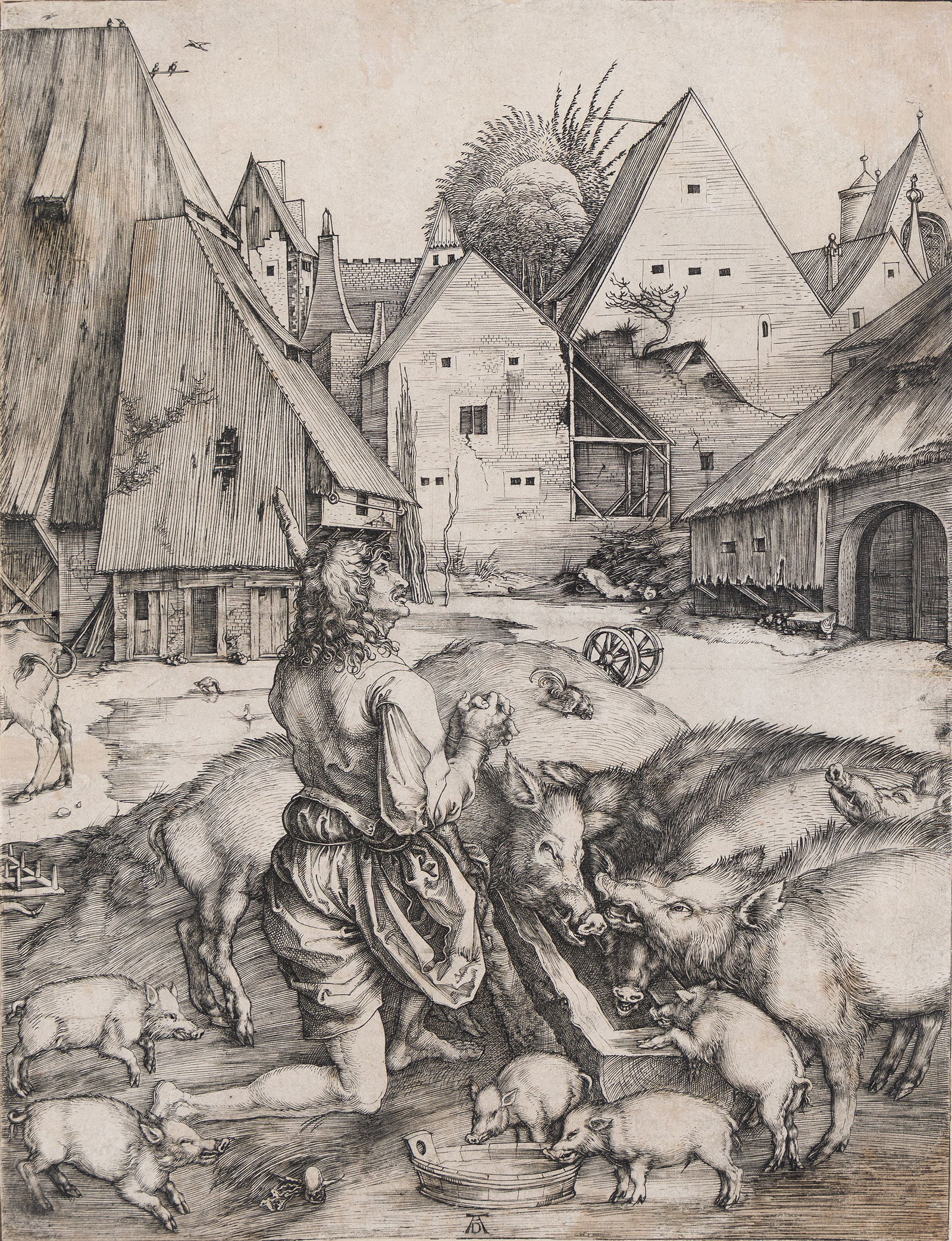 Albrecht Dürer (1471-1528) The Prodigal Son, circa 1496. (1 of 1)