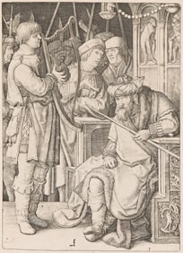 Lucas van Leyden (1494-1533) David Playing the Harp before Saul, circa 1508.