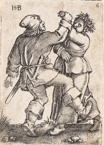 Hans Sebald Beham (1500-1550) Dancing Couple, 1537.