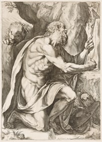 Agostino Carracci (1557-1602) Saint Jerome, circa 1602.
