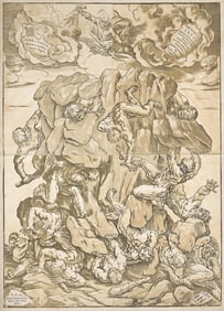Bartolomeo Coriolano (1599-1676) after Guido Reni, The Fall of the Giants, 1641.