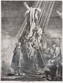 Rembrandt van Rijn (1606-1669) The Descent from the Cross: Second Plate,1633.