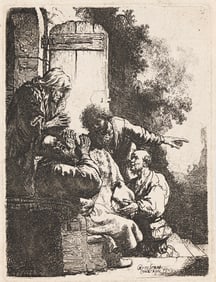 Rembrandt van Rijn (1606-1669) Joseph's Coat Brought to Jacob, circa 1633.