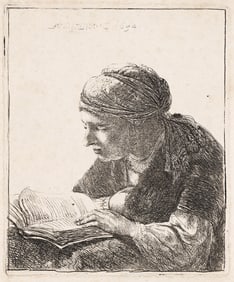 Rembrandt van Rijn (1606-1669) Woman Reading, 1634