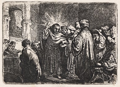 Rembrandt van Rijn (1606-1669) The Tribute Money, circa 1634.