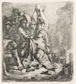 Rembrandt van Rijn (1606-1669) The Stoning of St. Stephen, 1635.