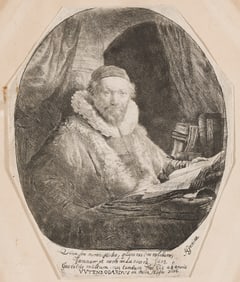 Rembrandt van Rijn (1606-1669) Jan Uytenbogaert, Preacher of the Remonstrants, 1635.