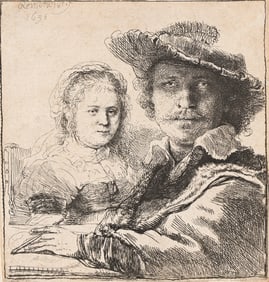Rembrandt van Rijn (1606-1669) Self Portrait with Saskia, 1636.