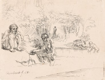 Rembrandt van Rijn (1606-1669) The Bathers, 1651.