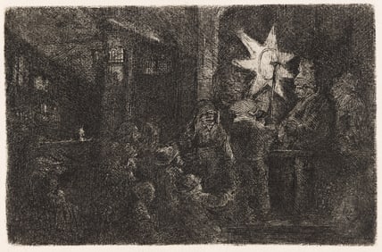 Rembrandt van Rijn (1606-1669) The Star of Kings: A Night Piece, circa 1651.