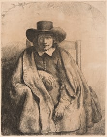 Rembrandt van Rijn (1606-1669) Clement de Jonghe, Printseller, 1651.
