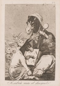 Francisco Goya (1746-1828) Si Sabr‡ mas el discipulo, circa 1799.