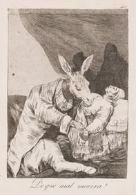 Francisco Goya (1746-1828) De Que mal Morir·?, circa 1799.