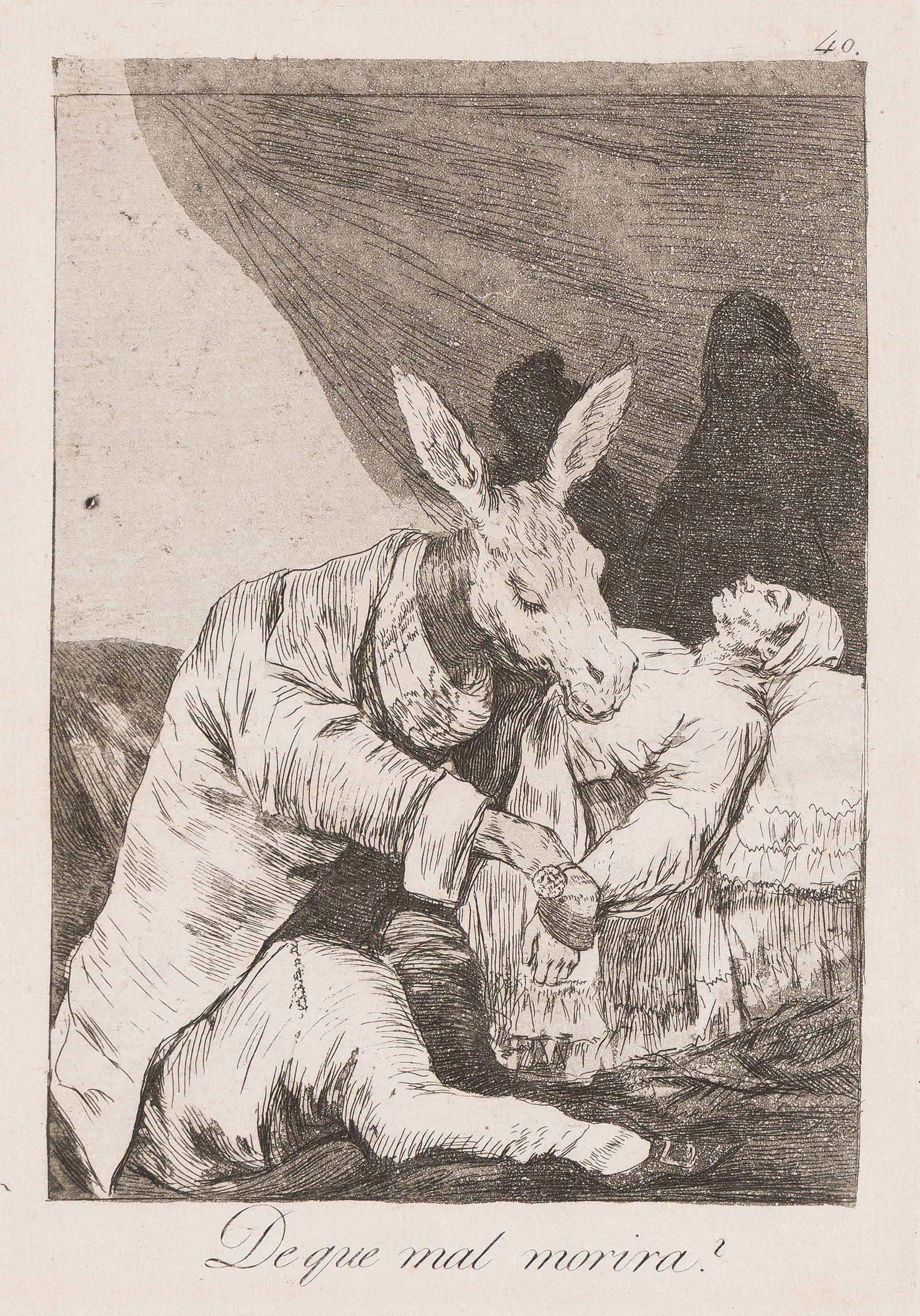 Francisco Goya (1746-1828) De Que mal Morir·?, circa 1799. (1 of 1)