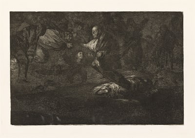 Francisco Goya (1746-1828) Dios los Cria y Ellos se Juntan, circa 1824.