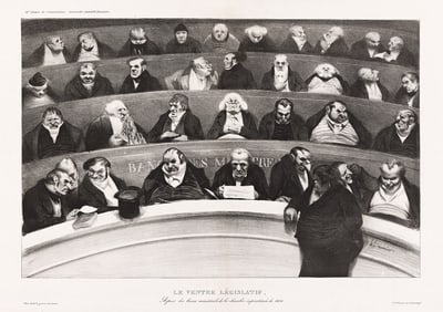 Honore Daumier (1808-1879) Le Ventre LÈgislatif, 1834.