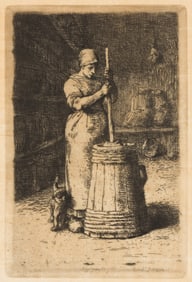 Jean-FranÁois Millet (1814-1875) La Barrateuse,1855-56.