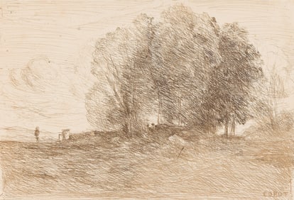 Jean-Baptiste-Camille Corot (1796-1875) Le Bouquet de belle foriËre, 1858.