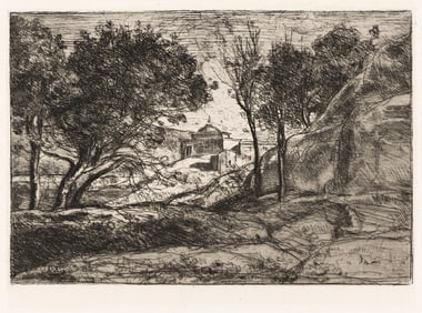 Jean-Baptiste-Camille Corot (1796-1875) Souvenir de Toscane, 1865.