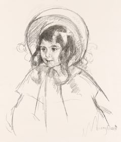 Mary Cassatt (1844-1926) Sara Wearing her Bonnet and Coat, circa 1904.