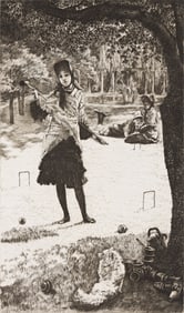 James Jacques Tissot (1836-1902) Le Croquet, 1878.