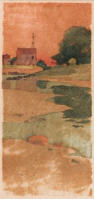 Arthur Wesley Dow (1857-1922) View of Ipswich, Sunset, circa 1895.