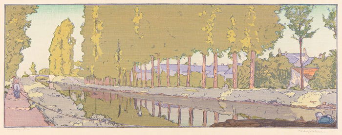 Frank Morley Fletcher (1866-1949) Waterway, 1905.
