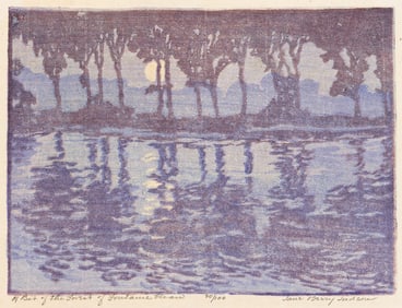 Jane Berry Judson (1865-1935) A Bit of the Forest of Fontainebleau.