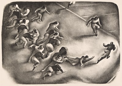 Benton Murdoch Spruance (1904-1967) Touchdown Play, 1933.