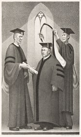 Grant Wood (1891-1942) Honorary Degree, 1938.