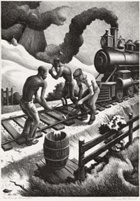 Thomas Hart Benton (1889-1975) Ten Pound Hammer, 1967.