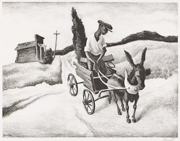 Thomas Hart Benton (1889-1975) Lonesome Road, 1938.