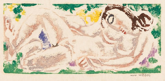 Max Weber (1881-1961) Reclining Nude, 1924-30.