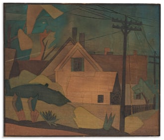 Blanche Lazzell (1878-1956) Back Street, 1937.