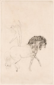Pablo Picasso (1881-1973) Au Cirque, 1905.