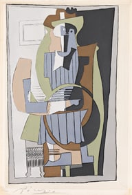 Pablo Picasso (After) Seated Figure, circa 1920.
