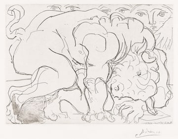 Pablo Picasso (1881-1973) Minotaure BlessÈ, VI, 1933.
