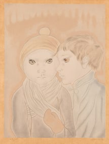Tsugoharu Foujita (1886-1968) Deux enfants,1929.